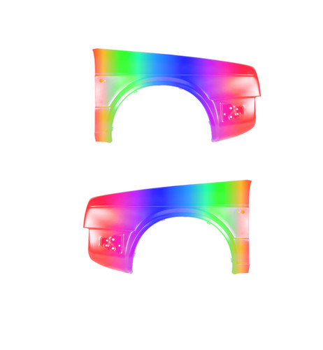 Kotflügel rechts und links - rechts,